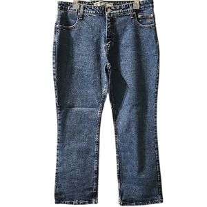 Harley-Davidson Blue/Stretch Bootcut Jeans. Women's Plus Size: W14x29L.